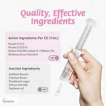 Pro-Pectalin Oral Paste for Dogs & Cats, Helps Relieve Occasional Diarrhea in Cats and Dogs, Situational Diarrhea Relief with Kaolin and Pectin, Contains Beneficial Probiotic Bacteria, 30cc