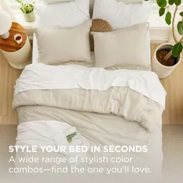 Bedsure Queen Comforter Set - Chic 7 Piece Bedding Set