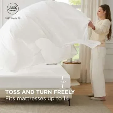 Bedsure Queen Comforter Set - Chic 7 Piece Bedding Set