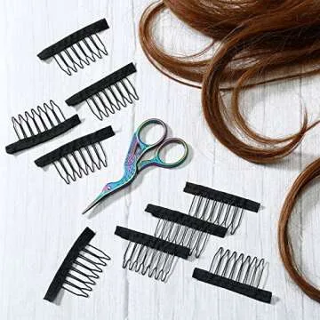 120 Pieces Wig Combs - Reliable Hair Wig Clips for Styling