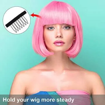 120 Pieces Wig Combs - Reliable Hair Wig Clips for Styling