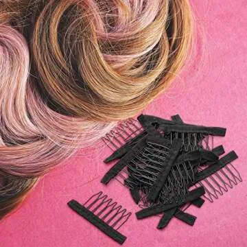 120 Pieces Wig Combs - Reliable Hair Wig Clips for Styling