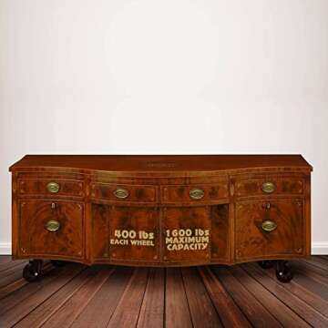 FactorDuty 4 All Black Metal Swivel Plate Caster Wheels w/Brake Lock Heavy Duty High-gauge Steel (4" Combo)