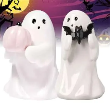Generic Cute Halloween Decorative,Halloween Ghost Decor,Resin Pumpkin Ghost Centerpieces,Coffee Table Centerpieces Shelf Mantel Display Collections (Halloween-12), yh2408011