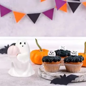 Generic Cute Halloween Decorative,Halloween Ghost Decor,Resin Pumpkin Ghost Centerpieces,Coffee Table Centerpieces Shelf Mantel Display Collections (Halloween-12), yh2408011