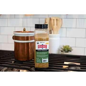 Natural Unrefined Redmond Real Sea Salt 32 Ounce Container