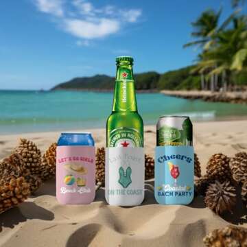 Funny Coastal Bachelorette Can Sleeves - 12 Pack