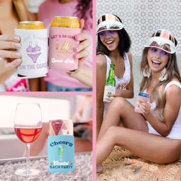 Funny Coastal Bachelorette Can Sleeves - 12 Pack