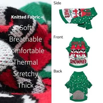 Fitwarm Chillin' Dog Christmas Sweater - Holiday Style