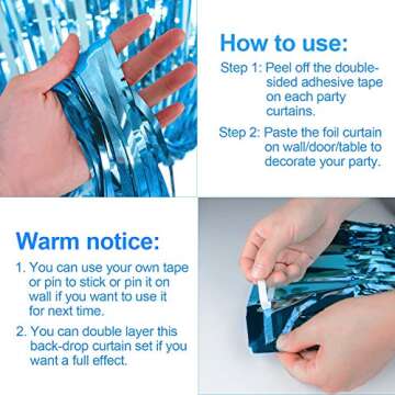 Blue Party Decoration Supplies Set 35 Pack for All Events