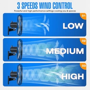 iLiving 18" Outdoor Oscillating Fan for Patios and Workshops