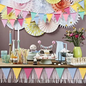 Festive Multicolor Burlap Pennant Banner for Every Occasion
