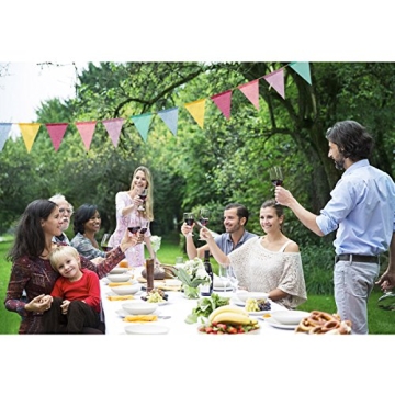 Festive Multicolor Burlap Pennant Banner for Every Occasion