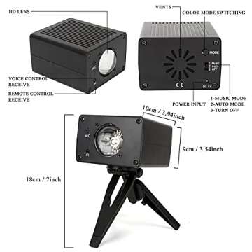 Kimfly Sunset Projection Lamp - Sunset Projector Lamp with 16 Light Modes & Remote Control，Flexible Adjustable Head Projector Light with USB Cable for Photo Video Vlog Party Bedroom Living Room Decor