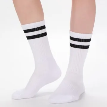 Ultrafun Striped Crew Athletic Socks for All Ages