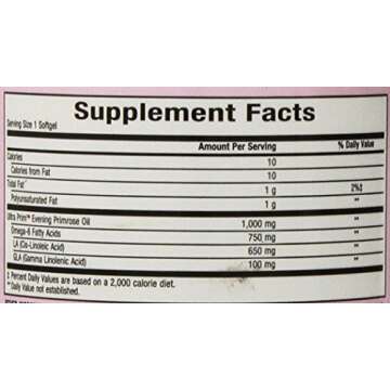 TruNature Evening Primrose Oil 1000 mg Softgels - 200 Count