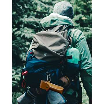 Survival Tool for Bushcraft Settlers, Manual Drill Wrench, Scotch Eye Auger Drill and Hand Hole Maker for Camping, Outdoor, Bushcrafting, with Protective Case and Hook