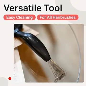 Olivia Garden Brush Cleaner 2-tools-in-1, Black