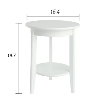 MaxSmeo White Side Table - Modern Mid Century Design