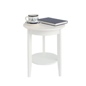 MaxSmeo White Side Table - Modern Mid Century Design