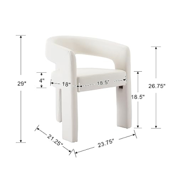 Stylish Modern Dining Chair Set of 2 with Durable Upholstery