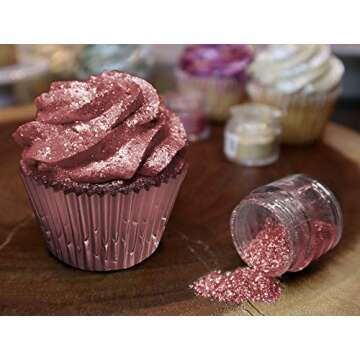 Bakell Christmas Red Tinker Dust®, 5 Gram | KOSHER Certified | 100% Edible Glitter | Cakes, Cupcake...