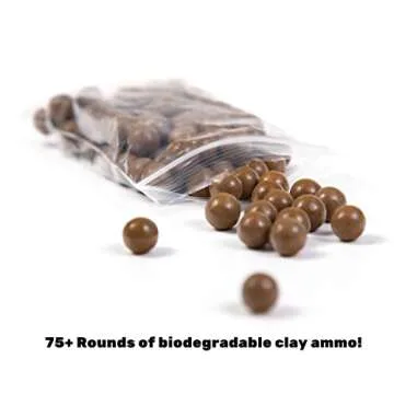 SimpleShot Scout LT Customizable Slingshot with Target, 100ct Clay Ammo, and 2 Bands for Professional and Powerful Target Sling Shot Shooting (Green)