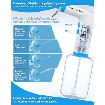 BOCOOLIFE Electric Ear Wax Removal Kit with 4 Pressure Settings