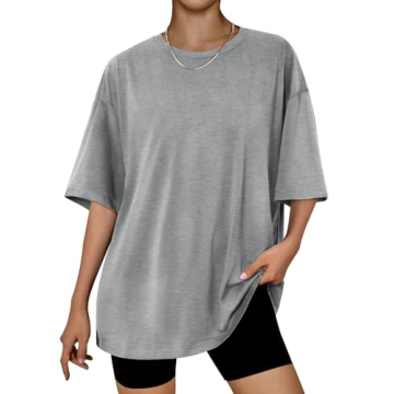 Trendy Queen Oversized Fashion Workout Shirt for Women