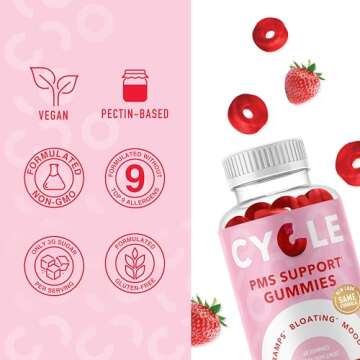PMS Relief Gummies for Hormone Balance and Mood Support