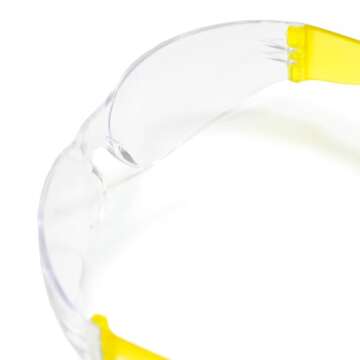 JORESTECH Eyewear Protective Safety Glasses, Polycarbonate Impact Resistant Lens Pack of 12 (Clear, Yellow)