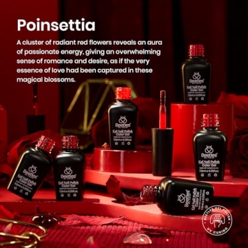 Beetles Red Gel Nail Polish Set for Stunning Nail Art