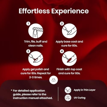 Beetles Red Gel Nail Polish Set for Stunning Nail Art