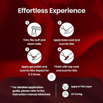 Beetles Red Gel Nail Polish Set for Stunning Nail Art