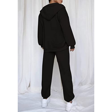 TOLENY Women's Two Piece Workout Set - Hoodie & Joggers