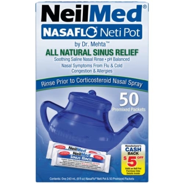 NeilMed Unbreakable Neti Pot for Allergy Relief