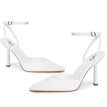 Elegant QIY Closed Toe Heels for Women - Stylish & Comfortable