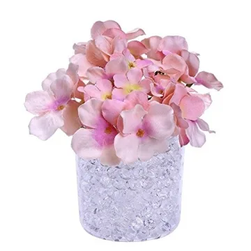 EBOOT 10000 Pieces Gel Soil Water Crystal Beads Gel Jelly Water Gems Vase Filler (Clear)