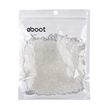 EBOOT 10000 Pieces Gel Soil Water Crystal Beads Gel Jelly Water Gems Vase Filler (Clear)