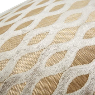 Luxurious 22x22 Beige Gold Velvet Pillow Covers for Home