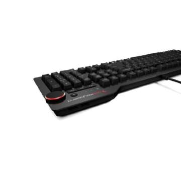 Das Keyboard 4 Ultimate Blank Wired Mechanical Keyboard, Cherry MX Brown Mechanical Switches, 2-Port USB 3.0 Hub, Volume Knob, Aluminum Top (104 Keys, Black)