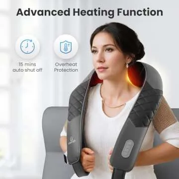 COMFIER Shiatsu Neck Massager for Deep Tissue Relief