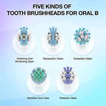 Replacement Toothbrush Heads Compatible for Oral B Braun Electric Toothbrush,10 Pack Professional Pr...