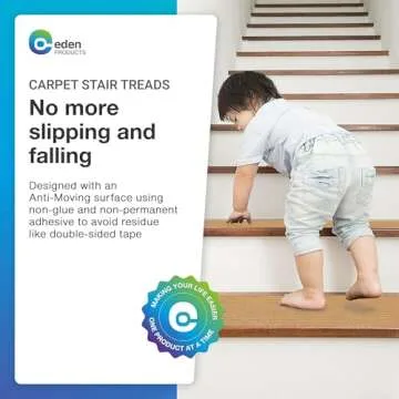 EdenProducts Non Slip Carpet Stair Treads for Safety and Style