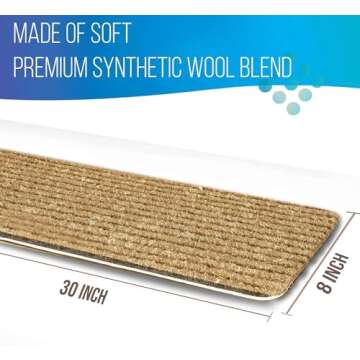 EdenProducts Non Slip Carpet Stair Treads for Safety and Style