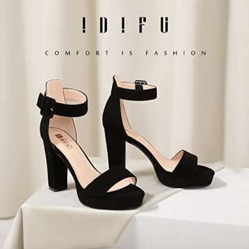 IDIFU Women’s Elegant Platform Heels for Any Occasions