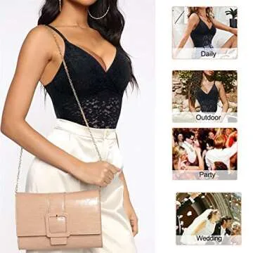 BRABIC Lace Bodysuit for Women Tummy Control Shapewear Sleeveless Tops V-Neck Backless Camisole Jumpsuit Shaper (Black, Large)