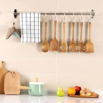 Elegant ROSOS Wooden Cooking Utensil Set - 6 Pieces