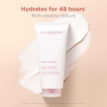 Clarins Extra-Firming Body Cream | Anti-Aging Body Lotion | Visibly Firms, Tightens and Smoothes | 96% Natural Ingredients, Including Organic Shea Butter and Organic Aloe Vera Extract | 6.6 Ounces