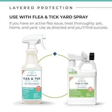 Wondercide - Flea, Tick & Mosquito Spray for Dogs, Cats, and Home - Tick Killer, Control, Prevention, Treatment - with Natural Essential Oils - Pet and Family Safe - Cedarwood 16 oz